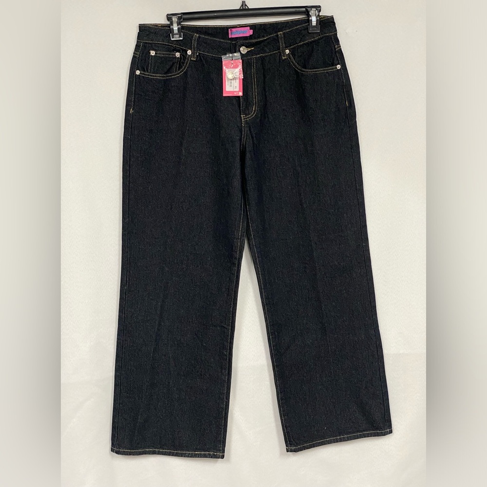 Edikted Indigo Blue Raw Washed Denim Jeans Style S14091 Size XL